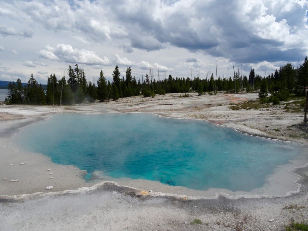 hot spring at Yellowstone National Park Wyoming