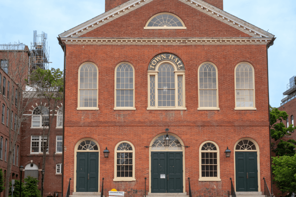 The Old Town Hall in Salem Massachusetts as seen in Hocus Pocus