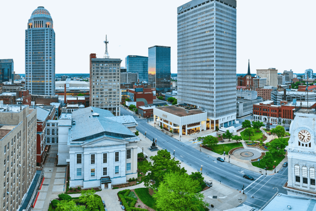 downtown Louisville, Kentucky