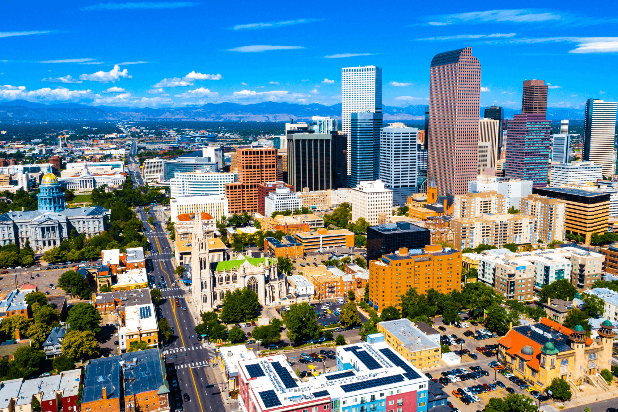 denver colorado downtown view