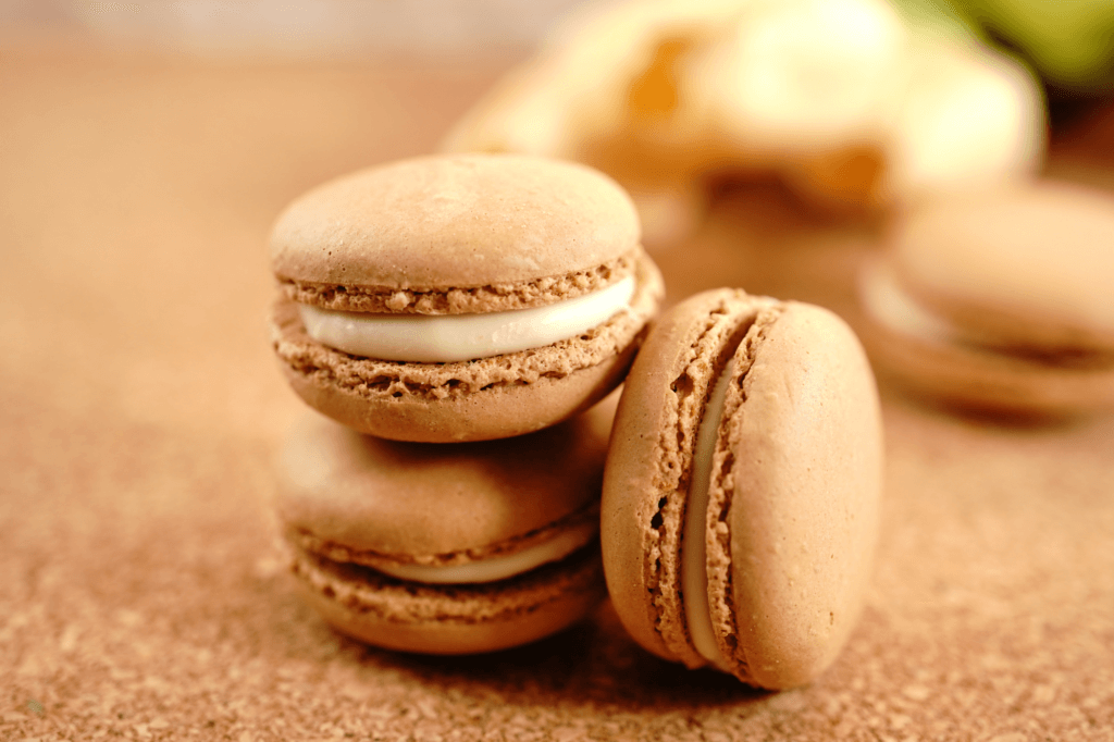 salted caramel macarons