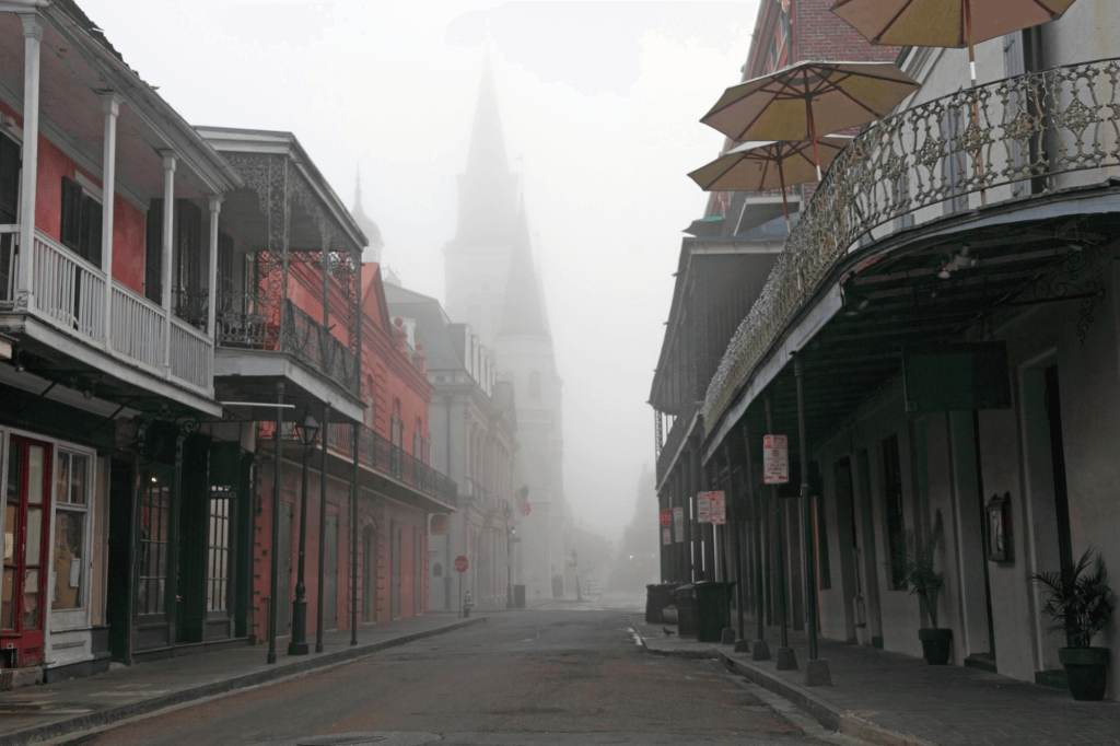 spooky view in New Orleans