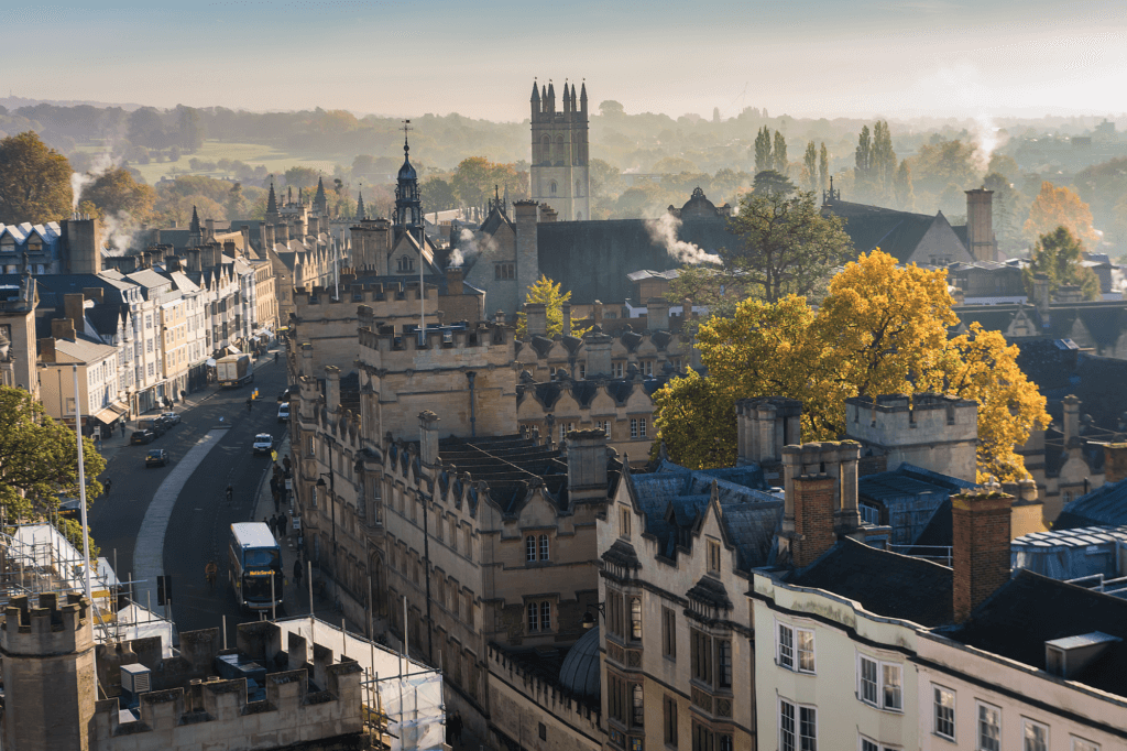 overview of the town of Oxford