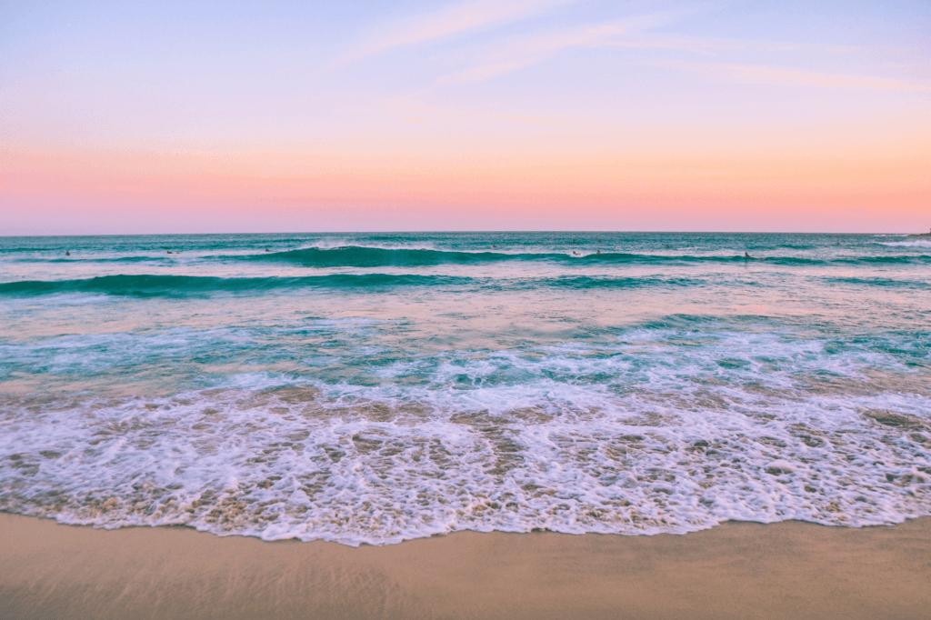 sunset at the beach