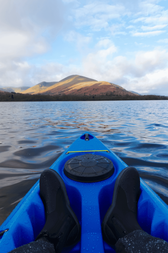 kayaking on Loch Lomond in the Scottish Highlands