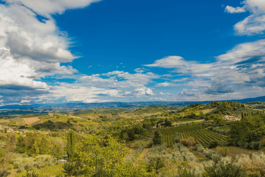 a view of the Tuscan landscape, Tuscany Italy