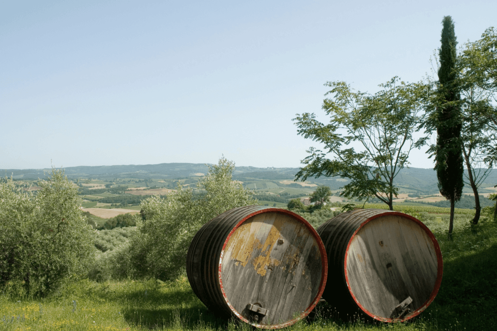 winery overlooking Tuscany