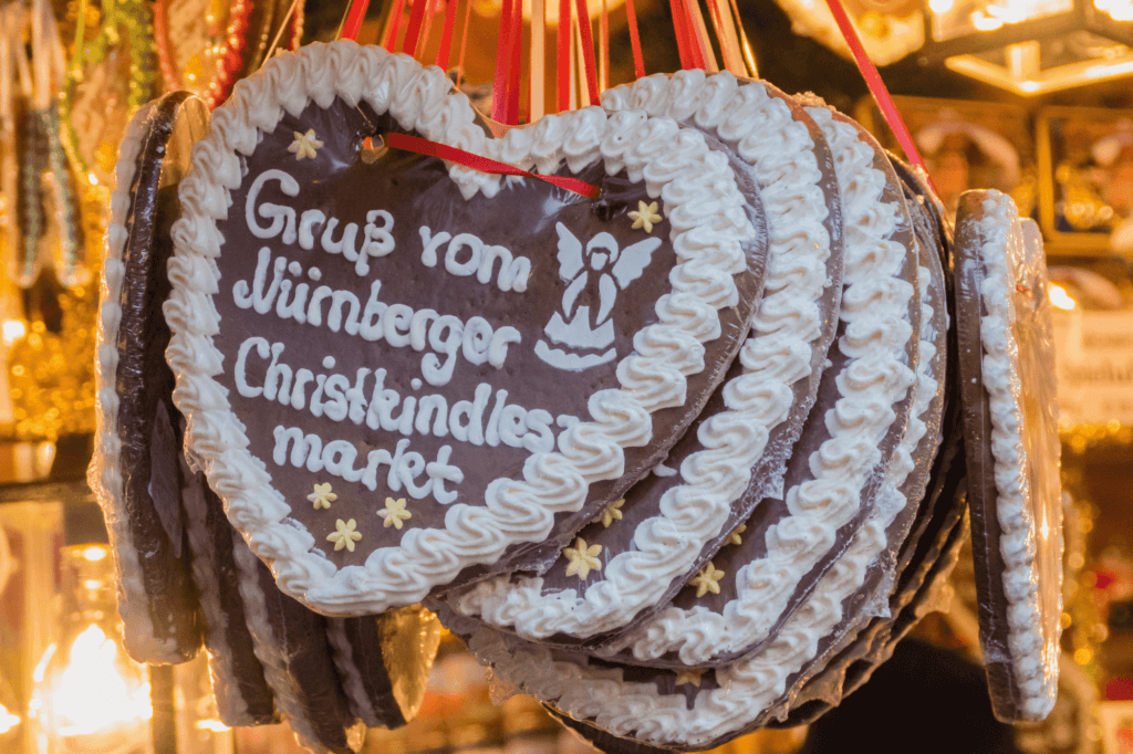 Gingerbread hearts at the German Xmas Markets