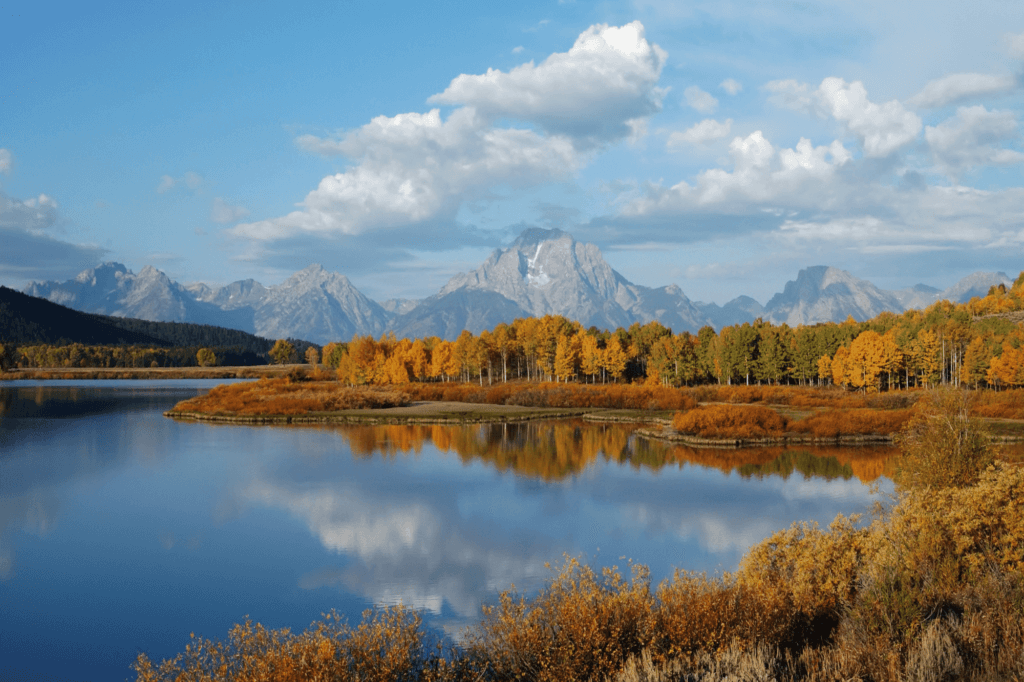 grand teton jackson hole wyoming in the fall