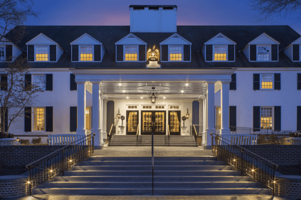 view of the Woodstock Inn and Resort in Woodstock, Vermont