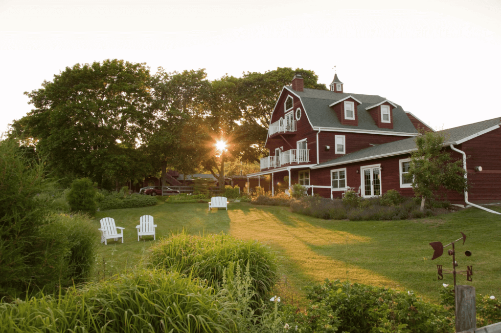 Outside view of the Chanticleer Guest House Bed and Breakfast, Door County Wisconsin