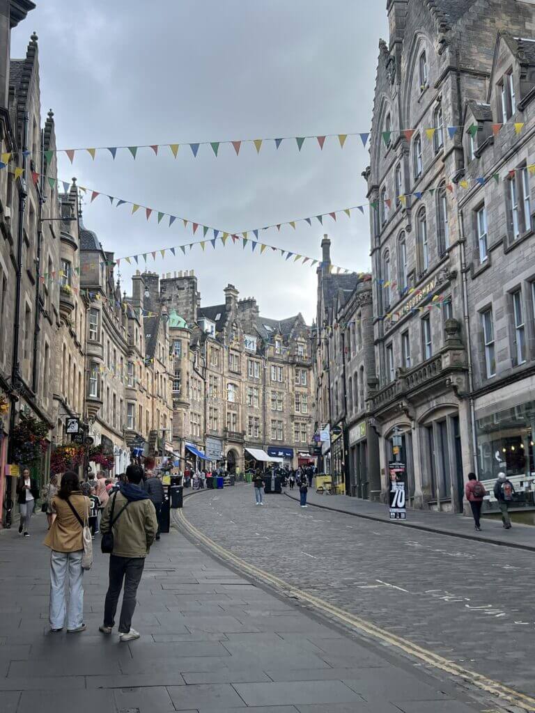 Cockburn Steet directly behind Cheval Old Town Chambers in Edinburgh Scotland