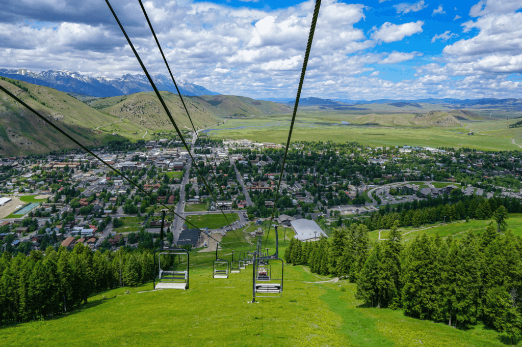 chair lift jackson hole wyoming USA