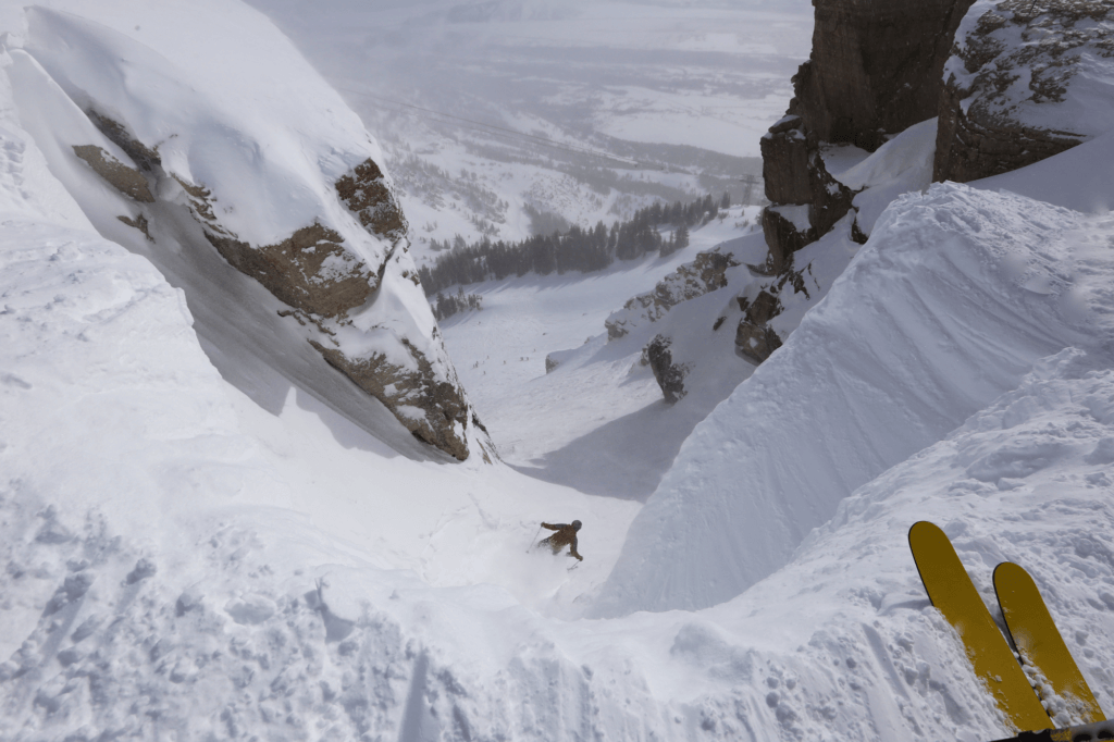 Corbet’s Couloir in Jackson Hole Mountain Resort Jackson Hole Wyoming