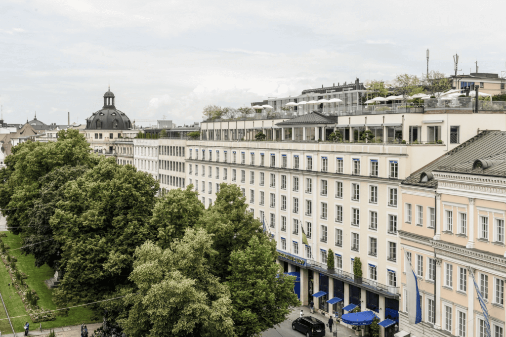 Hotel Bayerischer Hof close to the Munich Christkindlmarkt Christmas Market