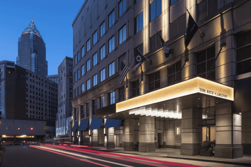 The Ritz-Carlton Hotel in downtown Cleveland Ohio