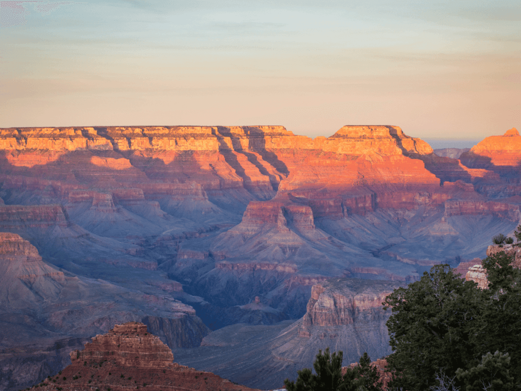 Grand Canyon National Park just off historical us 66 highway route