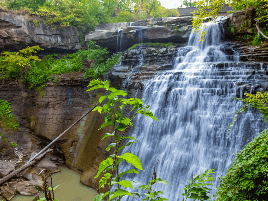 Brandywine Falls at Cuyahoga Valley National Park near Cleveland Ohio