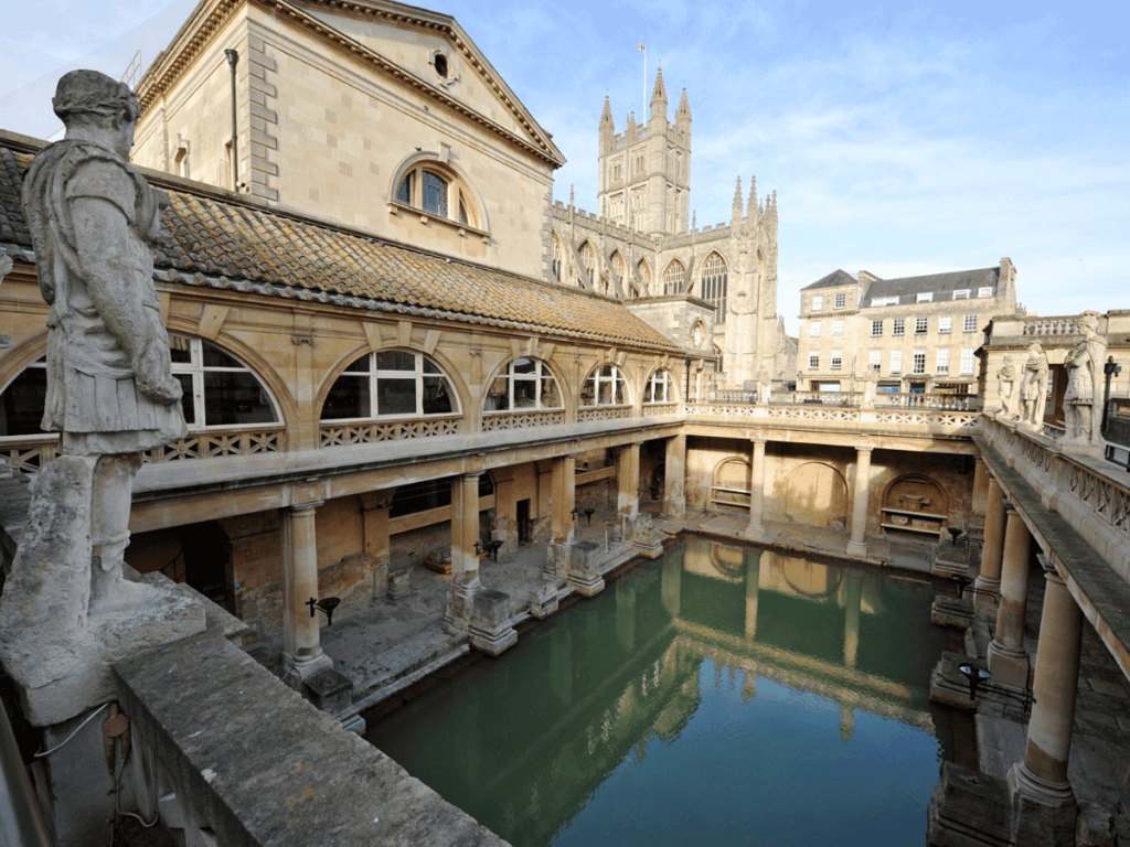 The Roman Baths in Bath England