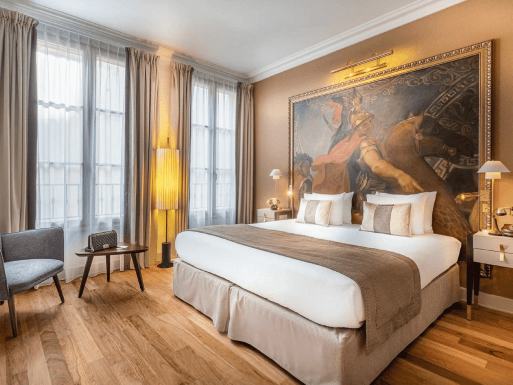 Le Walt Hotel with Eiffel Tower view in Paris France