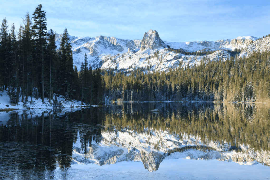 Mammoth Lakes California USA in the winter