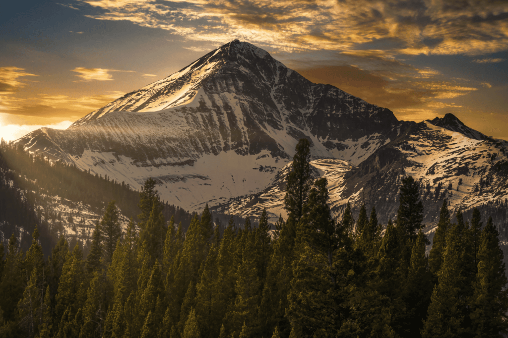 mountain view of Big Sky Montana