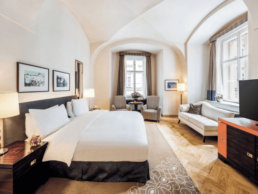 room of the mandarin oriental a luxury hotel in prague czechia