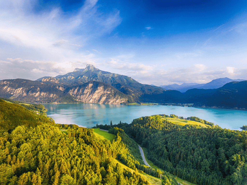 Salzkammergut Lake District in Austria