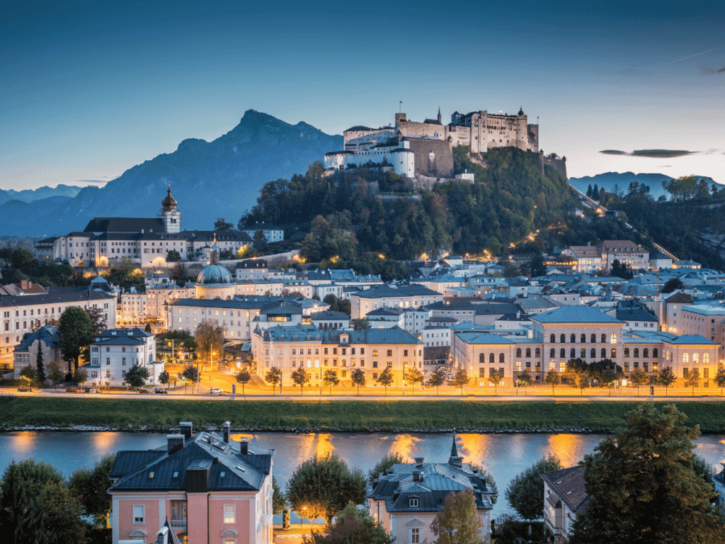 a view of Salzburg Austria